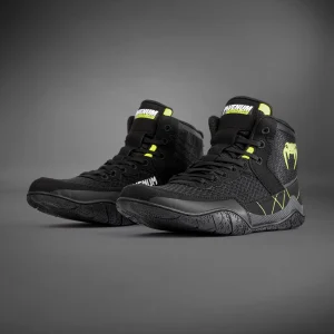 Chaussures de lutte Venum Training Camp 4.0 - Noir/Vert Néon