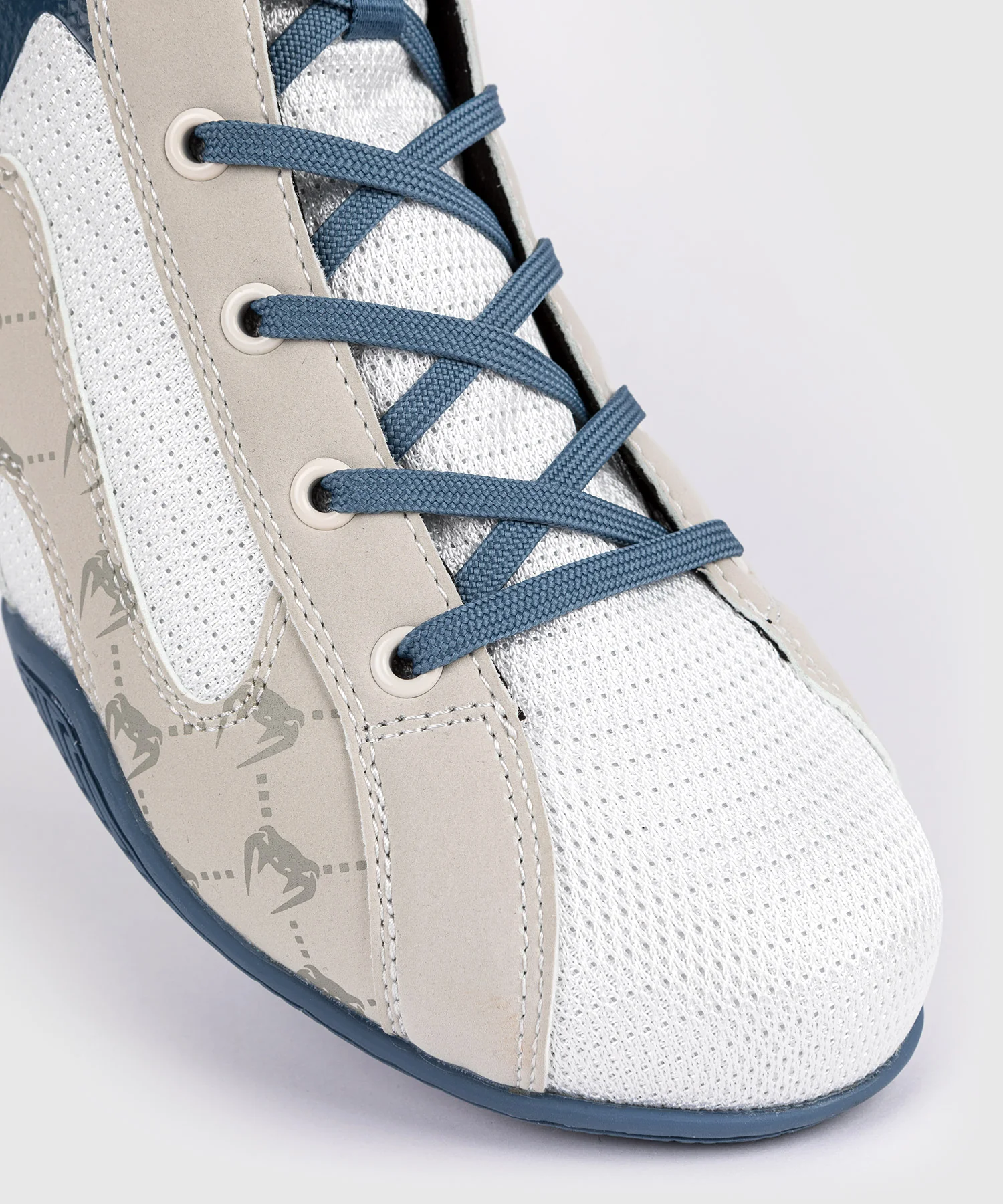 Chaussures De Boxe Venum Elite Evo Monogram – Blanc/Bleu – Image 8