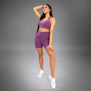 Brassière Venum Essential Medium Impact - Orchidée Sombre/Argent Brossé