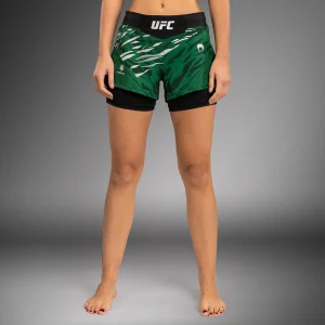Shorts de Combat pour Femmes UFC Fusion by Venum Authentic Fight Night - Vert