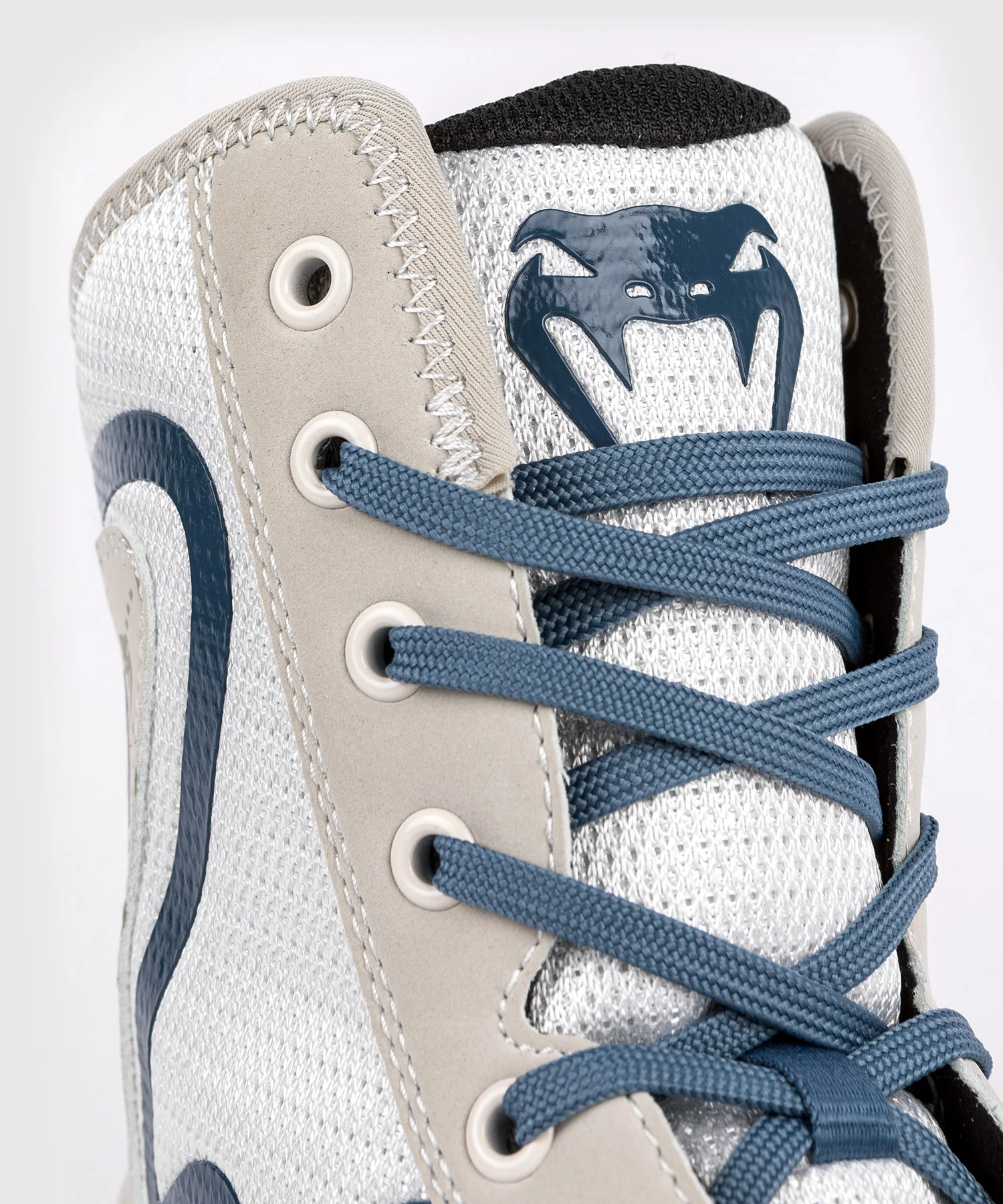 Chaussures De Boxe Venum Elite Evo Monogram – Blanc/Bleu – Image 6