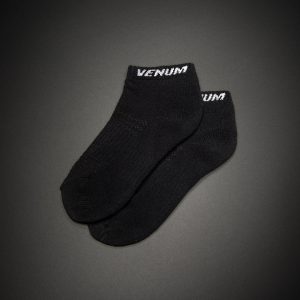 Chaussettes courtes Venum Essential (Lot de 3 paires) – Noir/Blanc