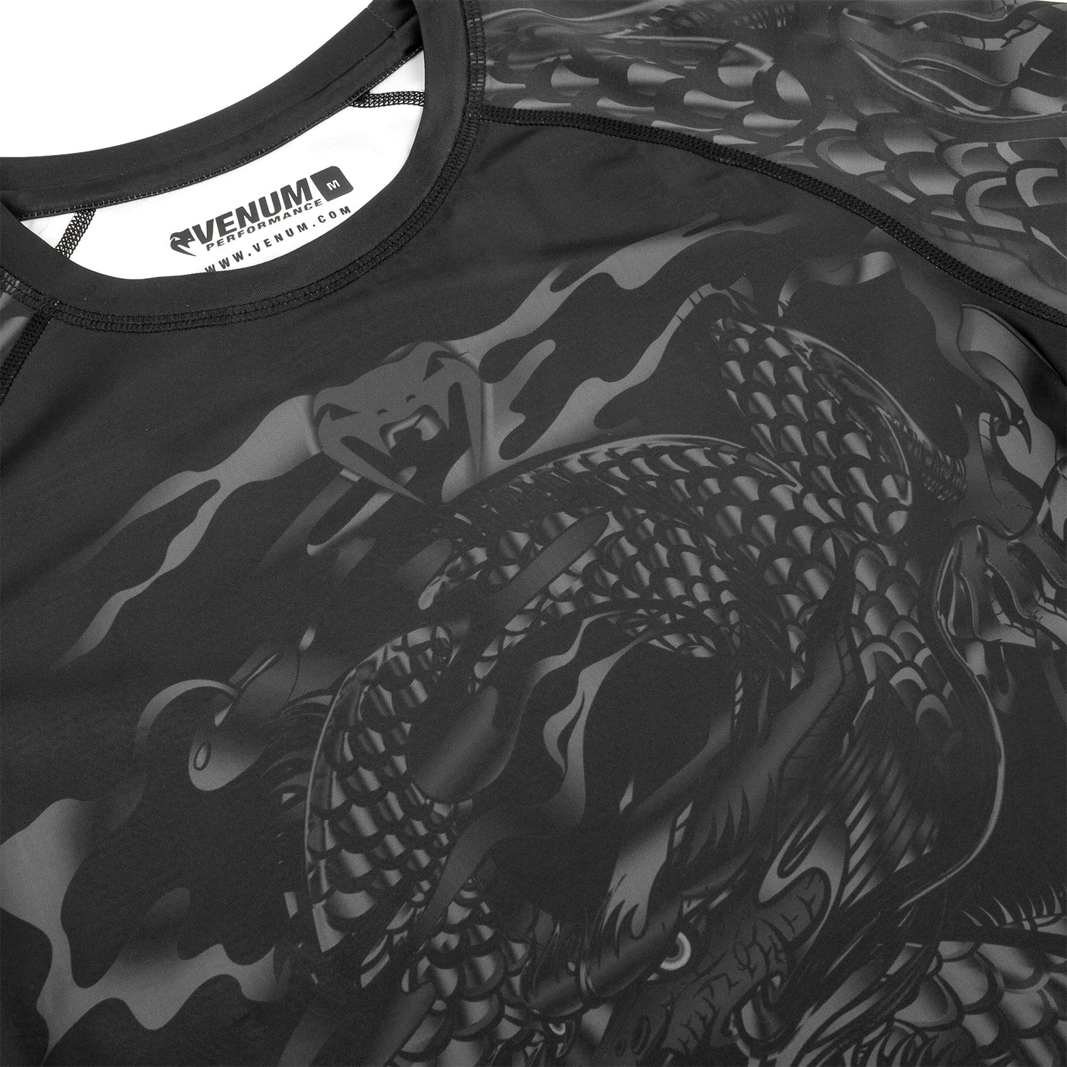 Rashguard Venum Dragon's Flight - Manches courtes - Noir/Noir – Image 5
