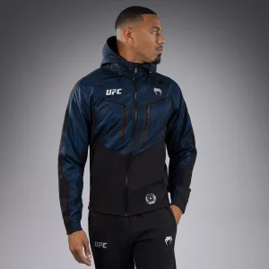 Veste à Capuche Zippé pour Hommes UFC Fusion by Venum Fight Week - Bleu Océanique