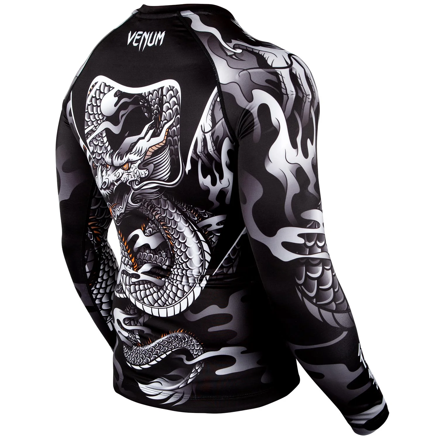 Rashguard Venum Dragon's Flight - Manches longues - Noir/Blanc – Image 3