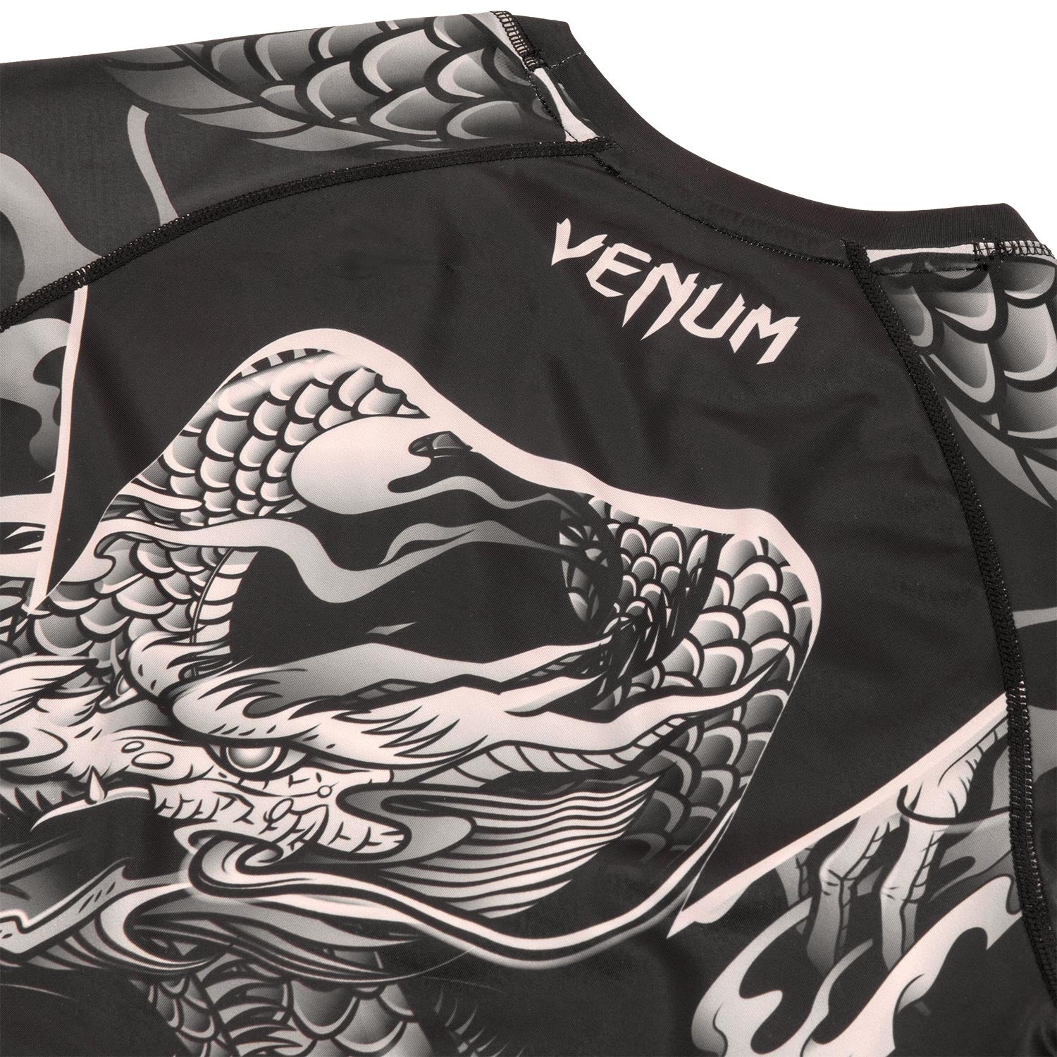 Rashguard Venum Dragon's Flight - Manches courtes - Noir/Sable – Image 7
