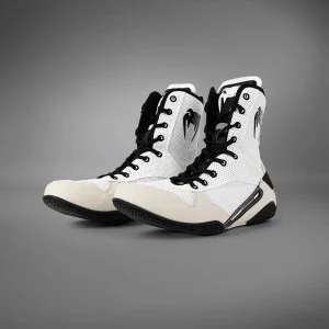 Chaussures De Boxe Venum Elite – Blanc/Noir