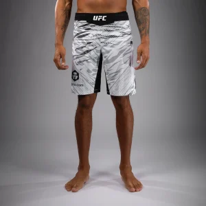 Shorts de Combat pour Hommes UFC Fusion by Venum Authentic Fight Night - Coupe Longue - Blanc