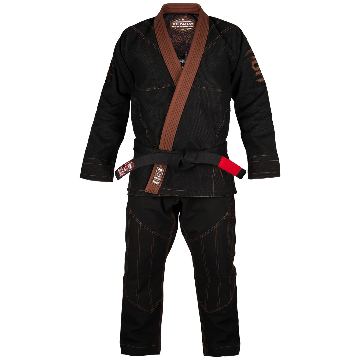 Kimono de JJB Venum Absolute Gorilla - Noir/Marron – Image 4