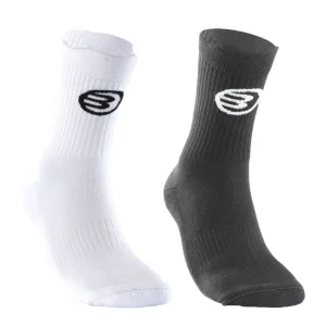 Chaussettes Bullpadel BP253 I Blanc/Noir x2
