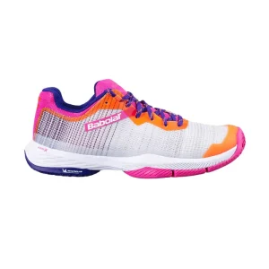 Chaussures de padel Femme Babolat Jet Ritma gris/rose
