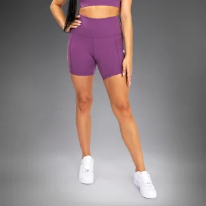 Short Cycliste Venum Essential - Orchidée Sombre/Argent Brossé