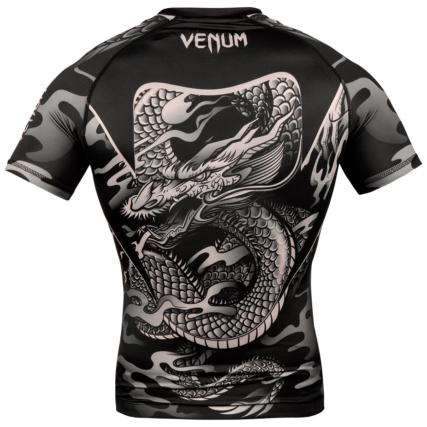 Rashguard Venum Dragon's Flight - Manches courtes - Noir/Sable – Image 4