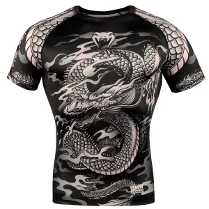Rashguard Venum Dragon's Flight - Manches courtes - Noir/Sable