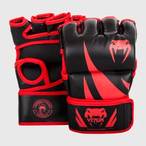 Gants de MMA Venum Challenger - Sans pouce - Noir/Rouge