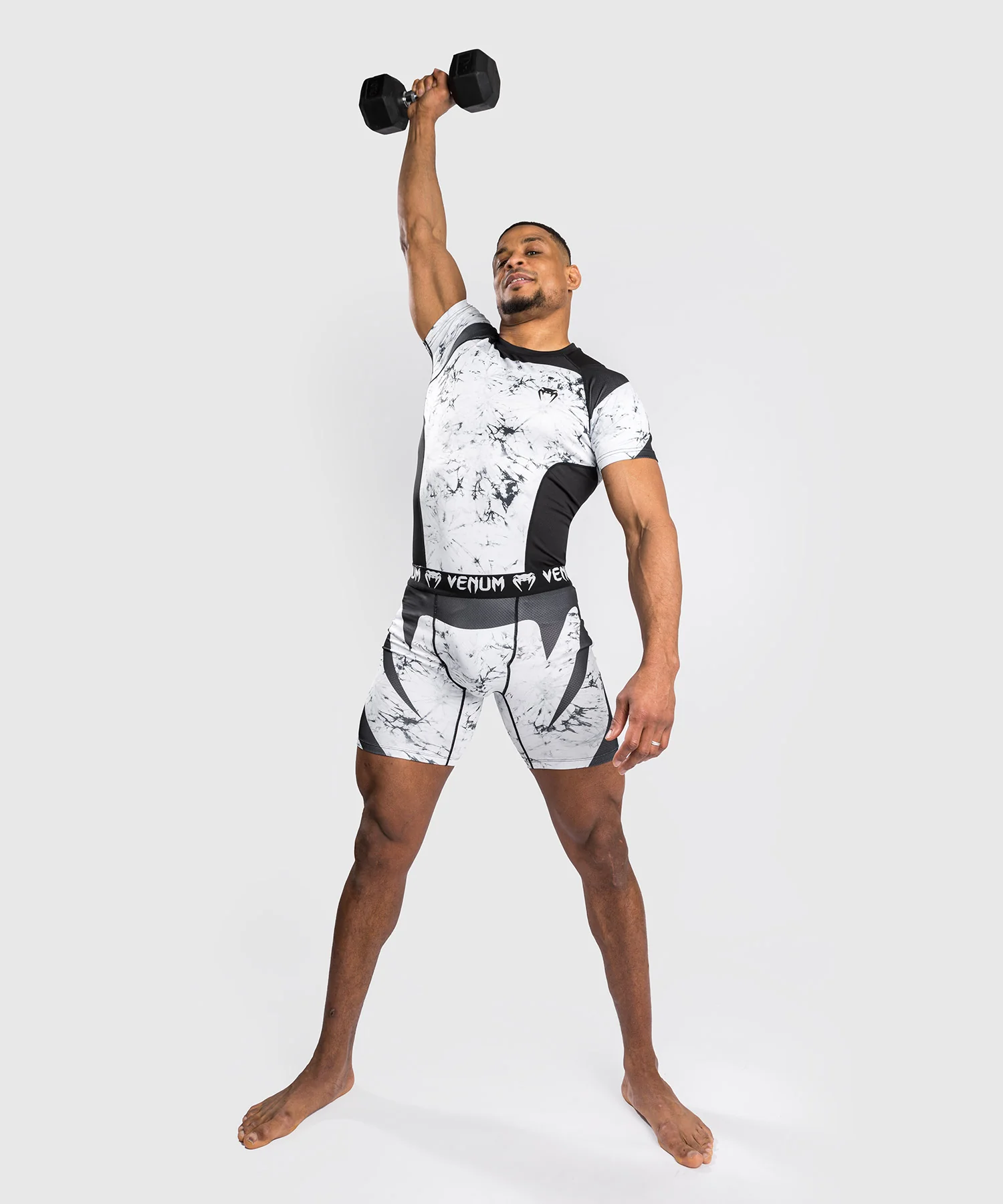 T-Shirt de Compression Venum G-Fit Marble - Manches Courtes - Marbre – Image 2