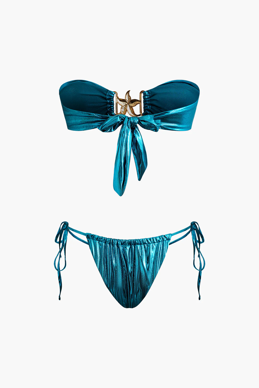 Bikini métallique avec empiècement étoile – Image 4