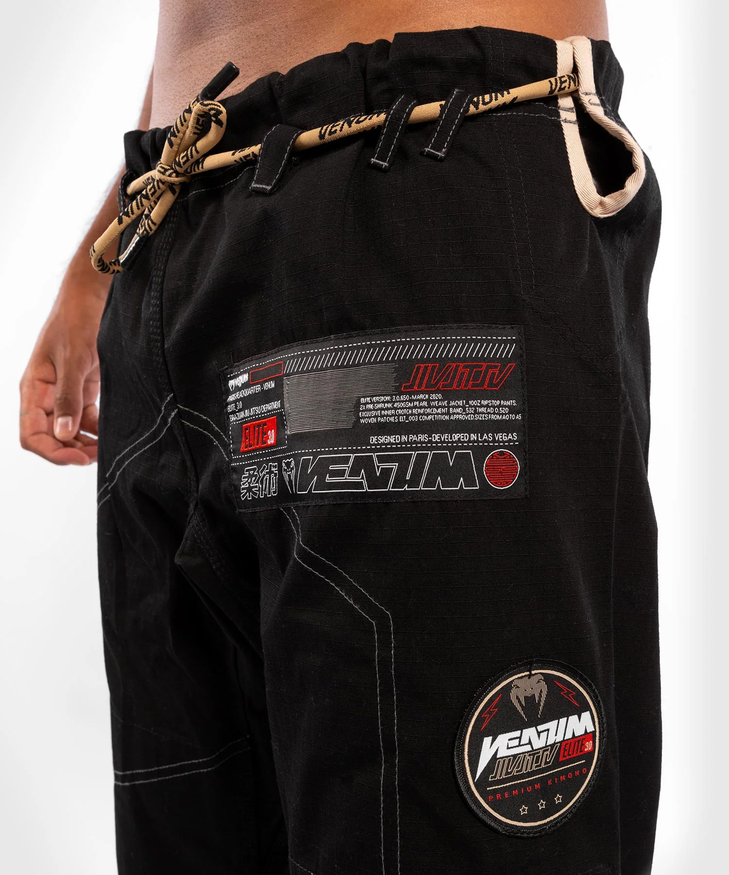 Kimono de BJJ Venum Elite 3.0 - Noir – Image 8