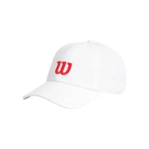 Casquette Wilson Active Perforated Blanc/Rouge