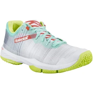 Chaussures de padel Femme Babolat Jet Ritma jaune/blanche
