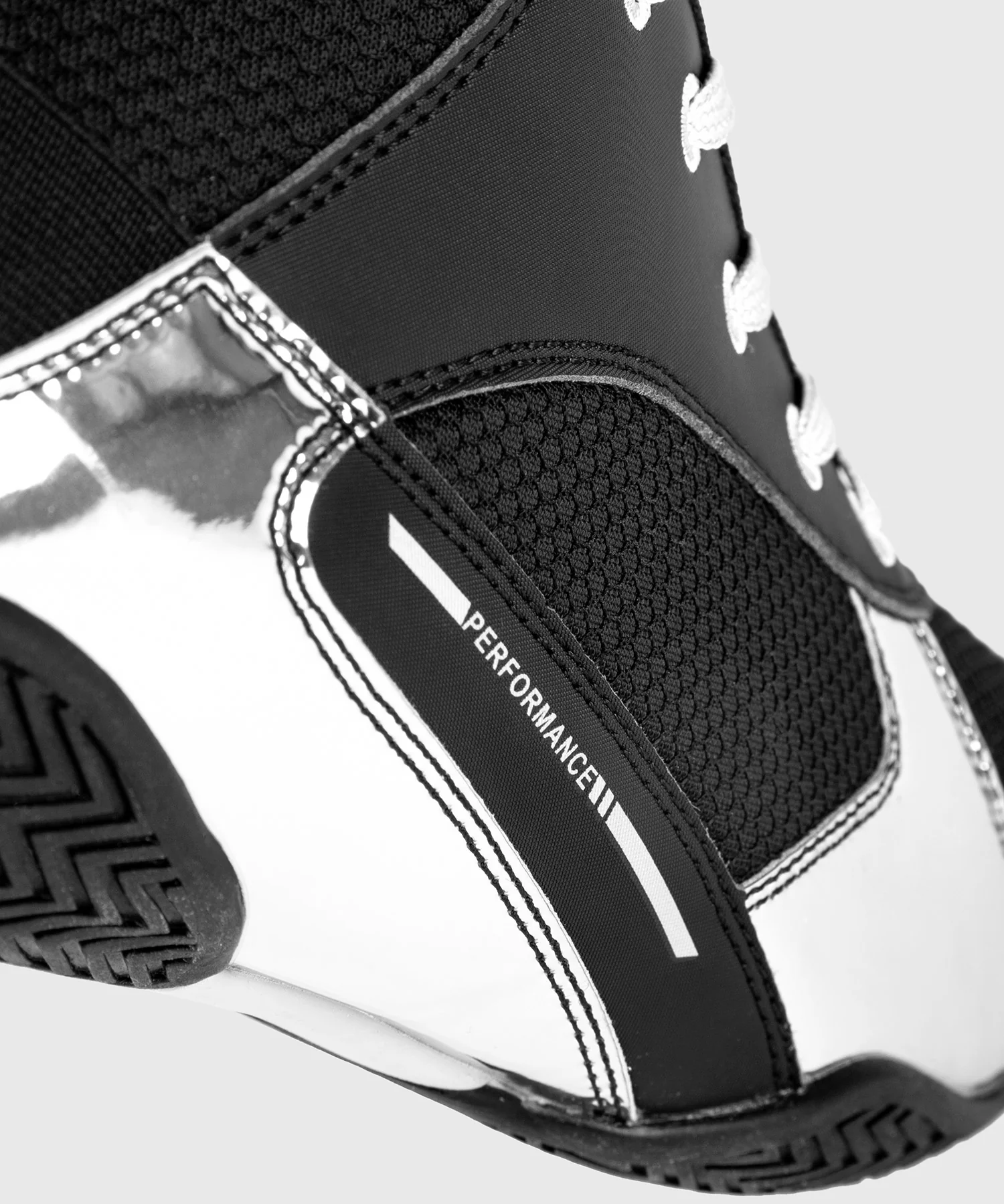 Chaussures de boxe Venum Elite - Noir/Argent – Image 9