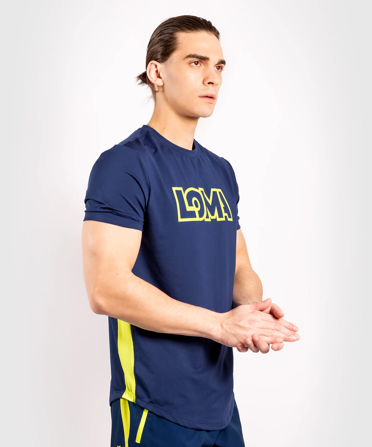 T-shirt Dry Tech Venum Origins - Bleu/Jaune – Image 3