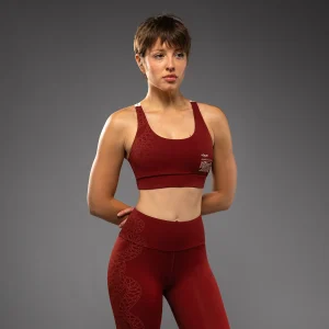 Brassière de Sport Venum Serpenti – Bordeaux/Ivoire