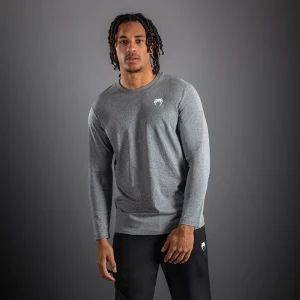 T-shirt à manches Longues Venum Lineup - Gris Chiné/Blanc