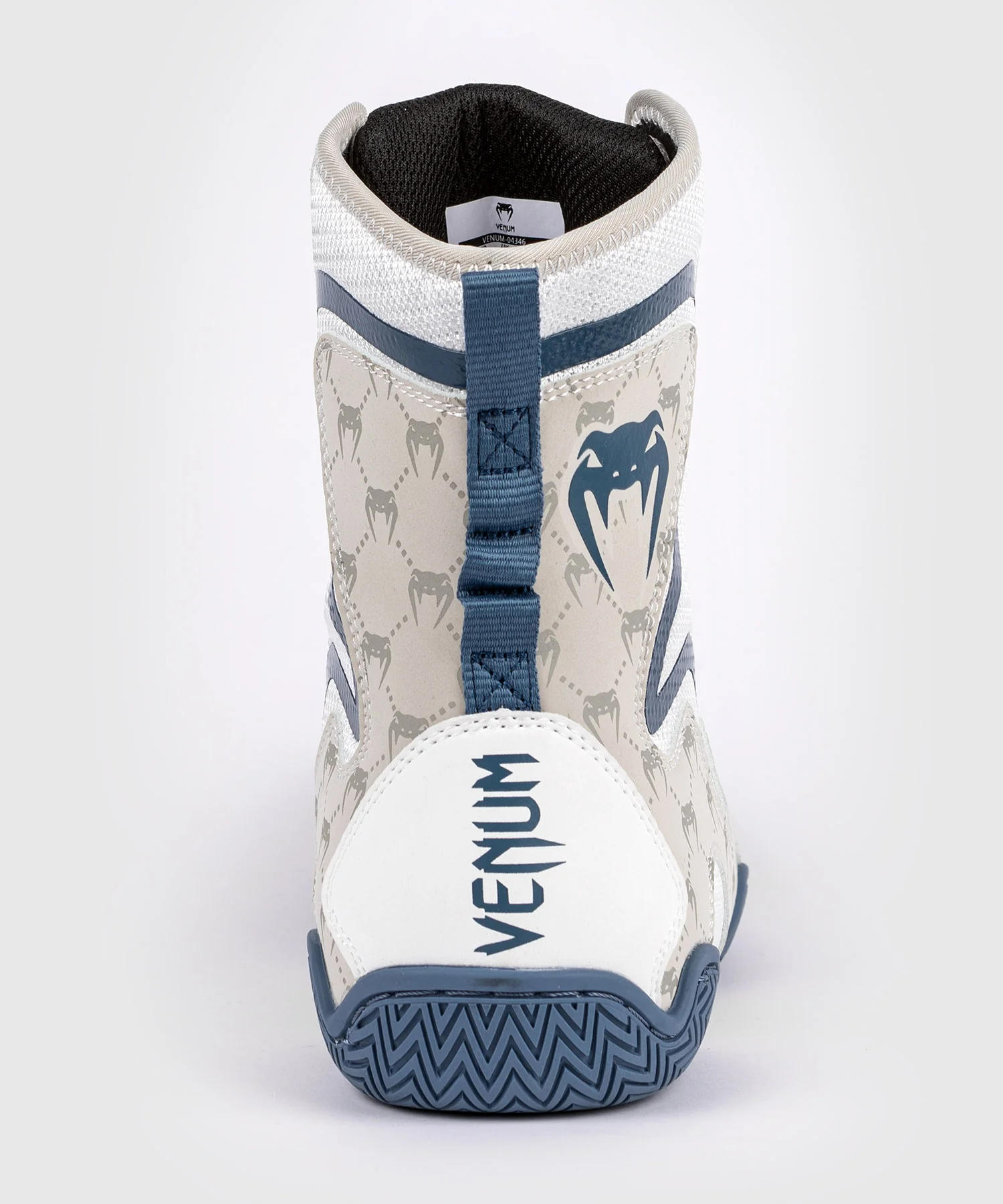 Chaussures De Boxe Venum Elite Evo Monogram – Blanc/Bleu – Image 9