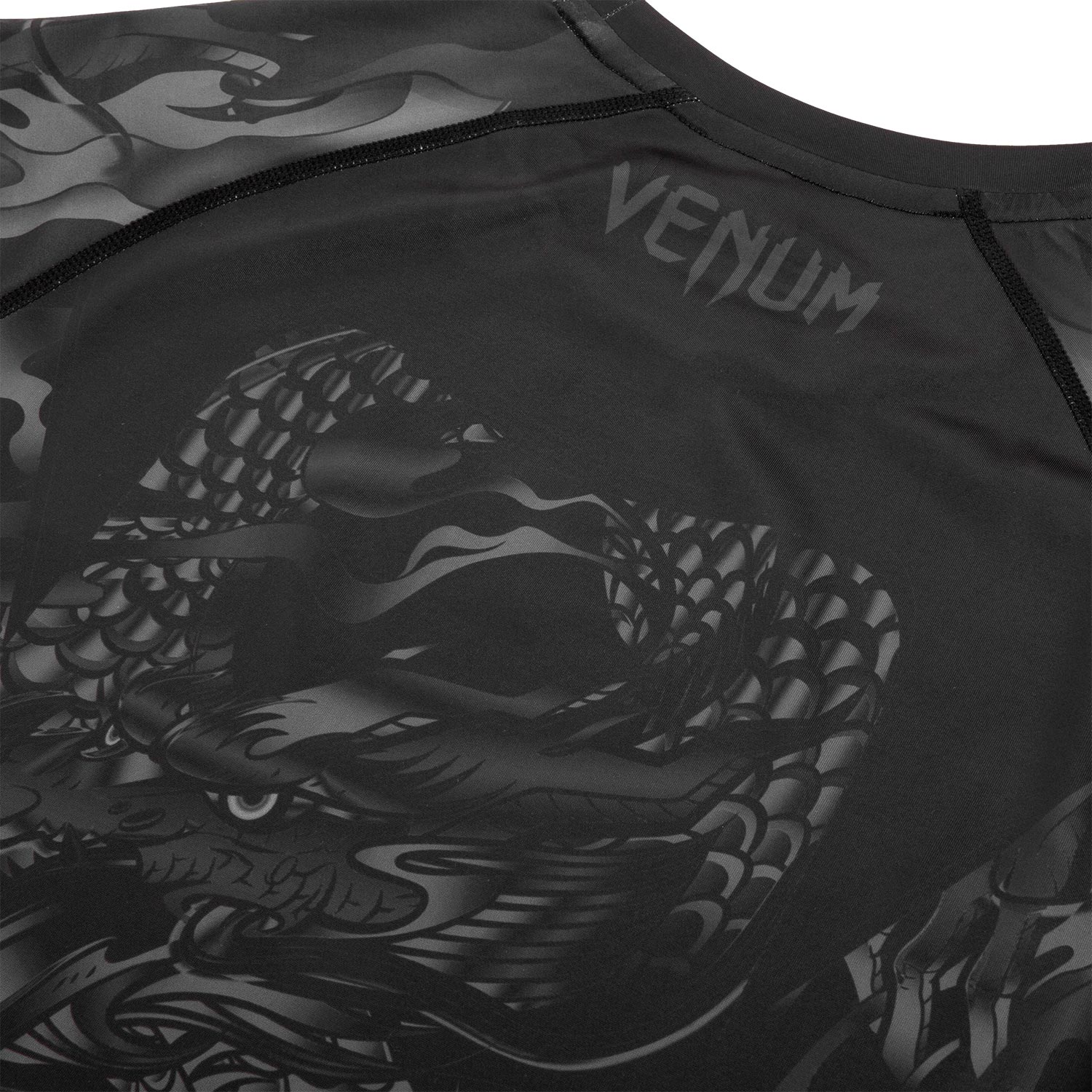 Rashguard Venum Dragon's Flight - Manches courtes - Noir/Noir – Image 7
