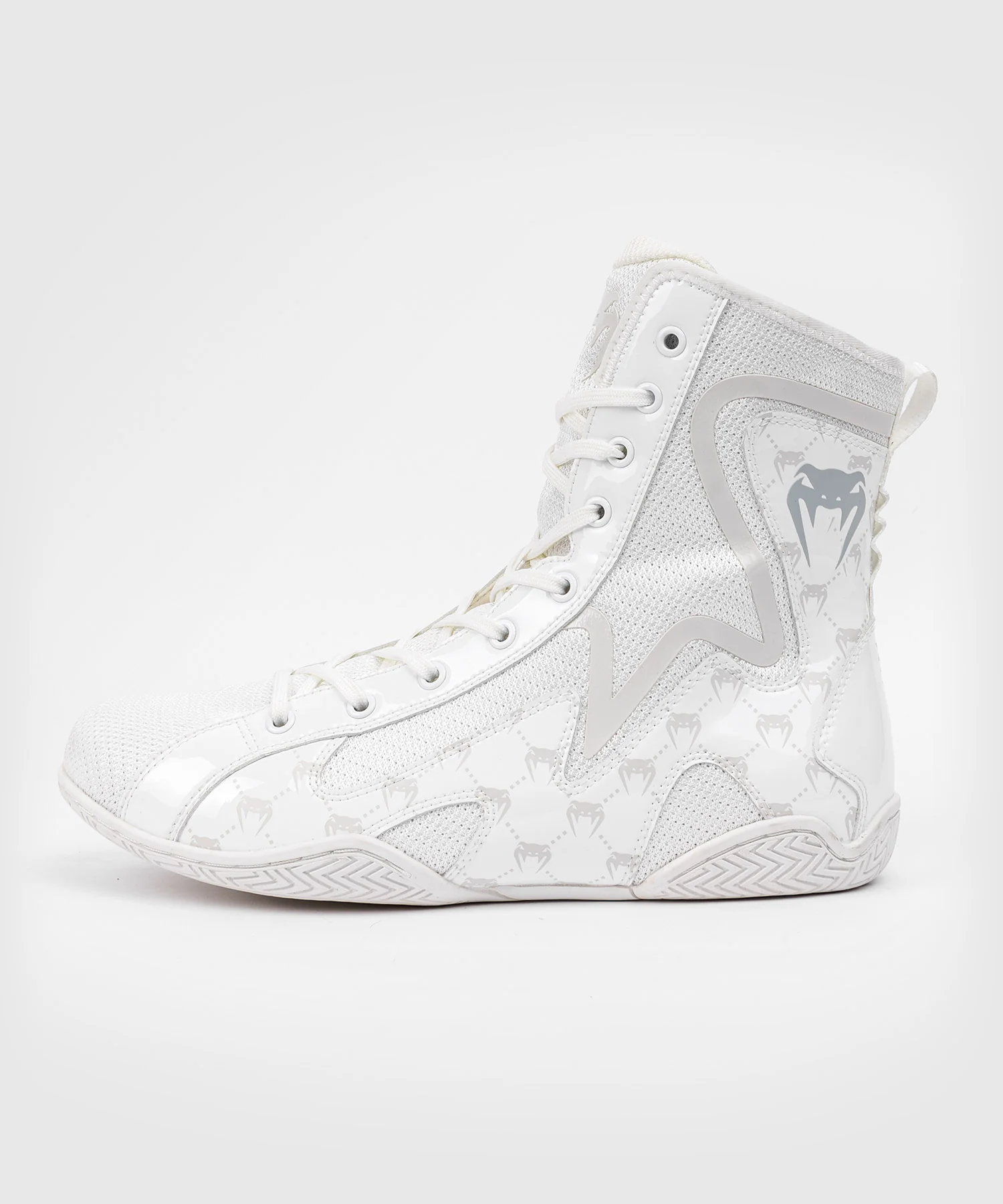 Chaussures de boxe Venum Elite Evo Monogram - Blanc/Blanc Cassé – Image 4